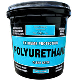 CrystaLac Extreme Protection Water Based Polyurethane (Satin, 32oz Quart): Self Leveling, Non Yellowing, Brush or Spray, UV Prot