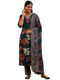 Libas Women'S Silk Blend Kurta Set (49045_Teal