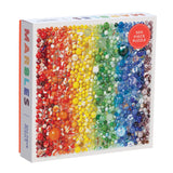 Galison 500 Piece Rainbow Marbles Jigsaw Puzzle for Families and Adults, Finished Puzzle is a Unique Rainbow Image, Photo Art Pu