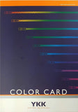 YKK Color Card Master Global Color Card Over 502 Colors Available