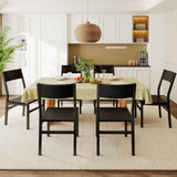 Feonase Dining Chairs Set of 6, Modern Kitchen Chairs with Ergonomic Backrest, MDF Board and Metal Legs, Dinner Chairs for Dinin