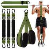 HPYGN Pull Up Assistance Bands, Heavy Duty Pull Up Bands, Height Adjustable Strap & Comfortable Foot Strap, Pull Up Bar Bands As