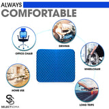 SelectSoma Gel Seat Cushion for Long Sitting Pressure Relief for Back, Sciatica, Coccyx, Tailbone Pain - Cushion for Office Chai