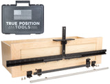 True Position Tools MAX Cabinet Hardware Jig - Install Long Pulls and Shelf Pin Holes - Made in USA - Hand Calibrated