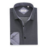Alex Vando Mens Printed Dress Shirts Long Sleeve Button Down Shirt,Black 130,M