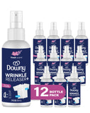 Downy Wrinkle Release Spray Travel Size, All In One Formula, Removes Wrinkles, Static and Odor Eliminator, Light Fresh Scent, 3 