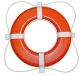 TAYLOR MADE PRODUCTS 364 Life Ring Buoy, Vinyl, Polyurethane, ORANGE, 24
