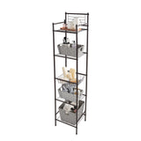 Bath Bliss 5 Tier Storage Shelf | 13x 11.6x 54.5 | Freestanding | Bathroom Storage | Rust Resistant | Easy Assemble | Oil Rubbed