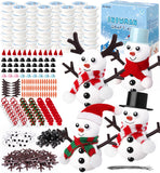 BANBBUR 48 Pack Stocking Stuffers for Kids,Christmas Crafts for Kids Bulk,Build a Snowman Kit,DIY Snowman Crafts Modeling Clay,C