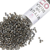 Miyuki Delica Seed Beads - Size 11/0 (1.6 mm), DB0254, Galvanized Tarnish Silver, 7.2 g, Approx. 1440 Beads, Made in Japan