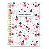 Undated Weekly Planner- Weekly Goals Notebook, A5 To Do List Planner, Habit Tracker Journal with Spiral Binding(Flower-1)