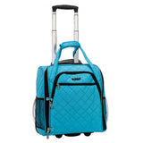Rockland Melrose Upright Wheeled Underseater CarryOn Luggage, Turquoise, 15Inch
