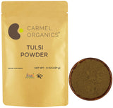 Tulsi Leaves Powder 8 Ounce or 1/2 lb (Pack of 1) | Natural Tulsi Powder | Non-GMO | Kosher | Holy Basil | No Added Preservative
