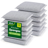 HOMEXCEL AllPurpose Sponge Pads 12PK, NonScratch Dish Sponges for Kitchen