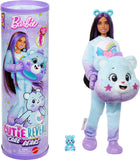 Barbie Cutie Reveal Care Bears Doll & Accessories, Series 2 Dream Bright Bear with 10 Surprises Including Color Change & Mini Be