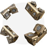 Strong Hand Tools, Magnetic VPads Kit, Magnets On Both Pad Face & Bottom, 4 Piece Kit (XDV4: 2 pcs. 2, Pull Force 12 lbs) (XFV