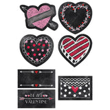 Creative Teaching Press Incentives, Wall Dcor Chalk Hearts Cut Outs, 6, CT 6076
