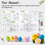 113 Piece Crochet With Yarn Set-1600 Yards Assorted Yarn 73Pcs Crochet Accessories Set Including Ergonomic Hooks, Knitting Needl