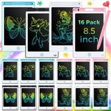 Epakh 16 PCS LCD Writing Tablet for Kids - 8.5 Inch Reusable Writing Board Drawing Doodle Pad Gift for Girl & Boy, Toddlers, Bac