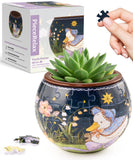 PieceRelax 3D Puzzle Planter 80 Pieces - The Dreamy Duck, Home Decor Flower Pots for Indoor Cactus, Succulents Pots [K1128]