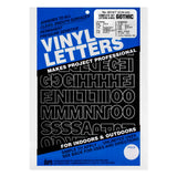 Graphic Products Duro 1inch Gothic Vinyl Letters and Numbers Set, Black