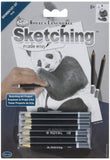 Royal Brush SKMIN107 Sketching Made Easy Mini Panda Kit, 5 by 7, Blue