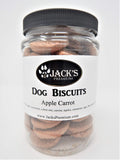 JACK'S PREMIUM Organic Biscuits | Human Grade All Natural Dog Treats- Corn, Wheat, Gluten Free- Made in USA- Resealable Jar (App