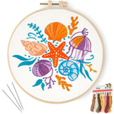 Culberta Embroidery Kit for Beginners, Cross Stitch Kits for Adults with Punch Needle kit, Hoop, & Step by Step HD Video Tutoria