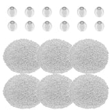 Mulutoo 4800 Pieces 2mm Metal Spacer Beads Metallic Plated Round Beads Tiny Smooth Crimp Beads Metal Bead Spacers for DIY Bracel