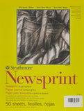 Strathmore STR307809 50 Sheet Rough Newsprint Pad, 9 by 12