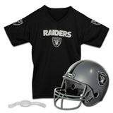 Franklin Sports Las Vegas Raiders Kids Football Helmet and Jersey Set - NFL Youth Football Uniform Costume - Helmet, Jersey, Chi