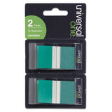 Universal UNV99003 Page Flags Green (50 Flags/Dispenser, 2 Dispensers/Pack)