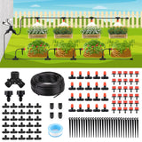 Locked - Connect Drip Irrigation Kit, 98ft Garden Drip Irrigation System, Automatic Micro Watering System with 4/7 inch Tubing H