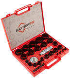 Mayhew Pro 66006 3 mm to 50 mm Metric Hollow Punch Set