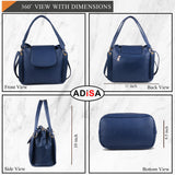 Adisa Shoulder Handbag Bag For Women And Girls With Sling Belt (Ad4055-Nav),Blue,,B07XDNRVTV