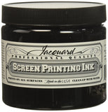 Jacquard Professional Screen Print Ink, WaterSoluable, 16oz Jar, Black (117)