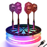 OkiyiD Light Up Dart Holder, RGB LED Dart Stand Desktop with 16 Color Changing Remote Control, Board Accessories for Men Gamer R