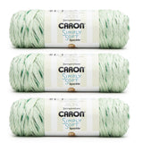 Caron Simply Soft Speckle White Sage Yarn - 3 Pack of 5oz/141g - Acrylic - #4 Worsted (Medium) - 235 Yards - Knitting & Crochet