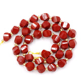 Malahill Wholesale Natural Stone Beads for DIY Jewelry Making Sold per Bag 5 Strands and one roll Cord Inside Faceted S Shape re