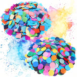 AmazingSpark 8000 Pcs Bleeding Tissue Paper 2 Inch Squares and Round Watercolor Bleeding Paper for Art Wet Strength Tissue for D