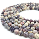 ABCGEMS Mexican Porcelain Jasper Beads (Advanced Star Incision Technique for Optimal Light Dispersion & Sparkle) Chakra Energy D