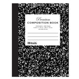 Bazic Products Composition Notebook College Ruled 100 Sheets, Black Marble Composition Notebook With Durable Cover, NonSpiral