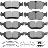 Ceramic Brake Pads Kits,SCITOO 8pcs Brakes Pads Set fit for BMW 318i,318is,318ti,3i,323Ci,323i,323is,325Ci,325i,325is,325xi,328C
