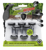 Slipstick Gorilla Outdoor Adjustable Furniture Levelers (8 Pack) Weatherproof Screw in Leg Glides for Chairs, Tables, and Outdoo