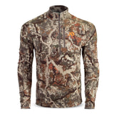 First Lite Men's Furnace Quarter Zip - Merino Wool Fleece Camo Hunting Long Sleeve, Insulated Midlayer, Hunting Gear For Men, Fi