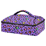 SyXIOP Insulated Casserole Carrier Fashion Color Leopard Purple