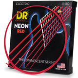 DR Strings Hi-Def Neon Red Electric Heavy Strings (NRE11)