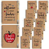 Pasimy 72 Pcs Teacher Appreciation Gifts Bulk 36 Spiral Notebooks And 36 Pens Thank You Teacher Inspirational Mini Pocket Notepa