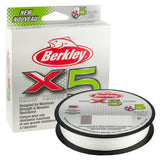Berkley x5 Braid Superline, Crystal, 20-Pound Break Strength, 328yd Fishing Line, Suitable for Freshwater and Saltwater Environm