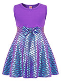 HenzWorld Mermaid Costume for Girls Little Girls Mermaid Dress up Girl Halloween Costume Dress Princess Birthday Party Outfit Cl